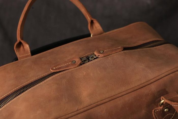 MASTER MASON BLUE LODGE TRAVEL BAG - DARK BROWN & CAMEL (7)