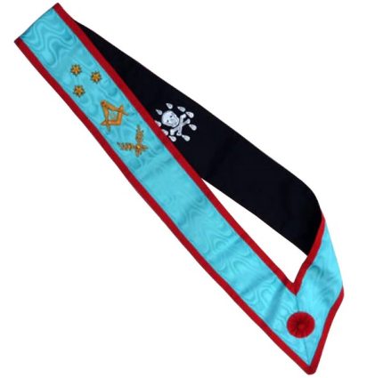 MASTER MASON SCOTTISH RITE SASH - 3 STARS & ACACIA