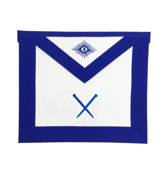 MASTER OF CEREMONIES BLUE LODGE OFFICER APRON - ROYAL BLUE (4)