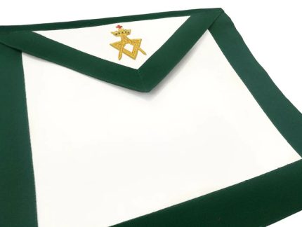 MEMBER ALLIED MASONIC DEGREES APRON - GREEN VELVET (3)