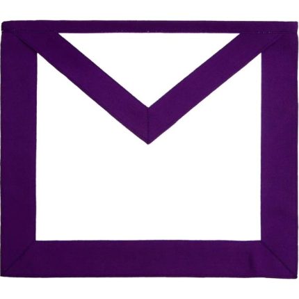 MEMBER COUNCIL APRON - PURPLE & WHITE GROSGRAIN (1)