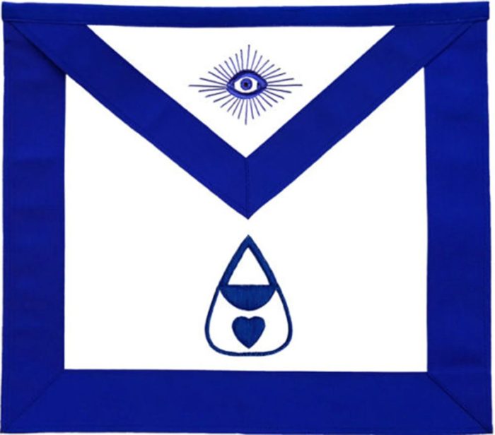 OFFICERS BLUE LODGE OFFICER APRON SET - BLUE RIBBON MACHINE EMBROIDERY (SET OF 19) (3)