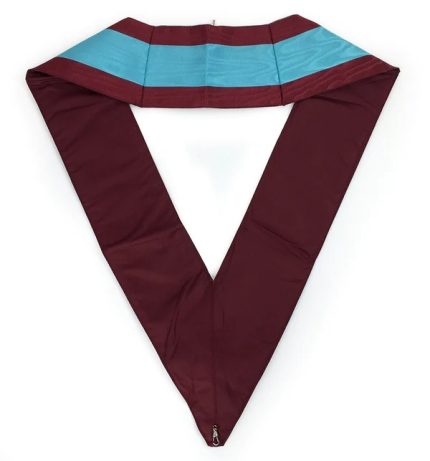 OFFICERS MARK ENGLISH REGULATION OFFICER COLLAR - MAROON MOIRE (2)