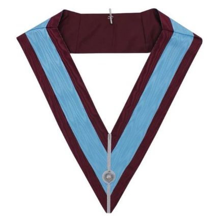 OFFICERS MARK ENGLISH REGULATION OFFICER COLLAR - MAROON MOIRE (3)