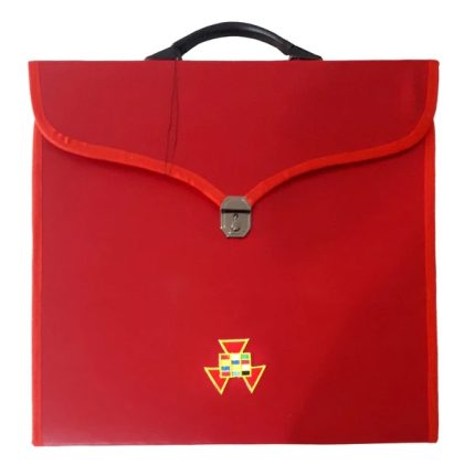 PAST HIGH PRIEST CHAPTER APRON CASE - RED LEATHER MM, WM, PROVINCIAL (7)