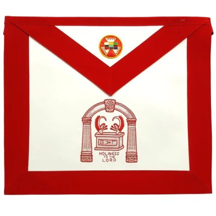 PAST HIGH PRIEST ROYAL ARCH CHAPTER APRON - RED (1)