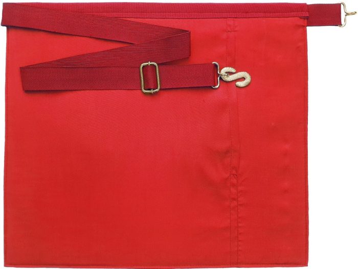 PAST HIGH PRIEST ROYAL ARCH CHAPTER APRON - RED WITH GOLD BRAID (6)