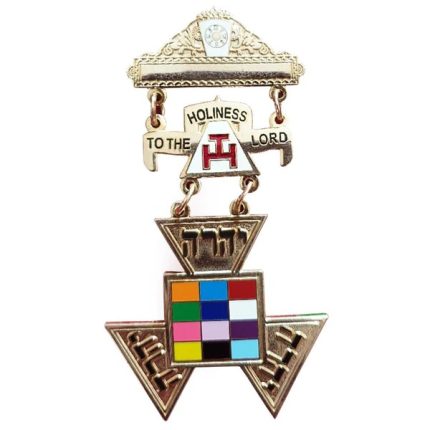 PAST HIGH PRIEST ROYAL ARCH CHAPTER BREAST JEWEL - TRIPLE TAU INSIGNIA