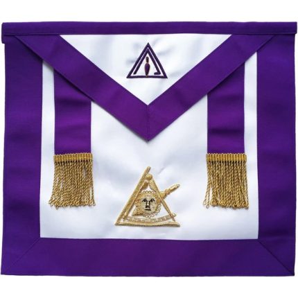 PAST ILLUSTRIOUS MASTER COUNCIL APRON - PURPLE GROSGRAIN (3)