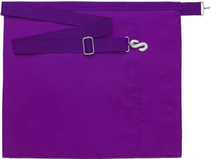 PAST ILLUSTRIOUS MASTER COUNCIL APRON - PURPLE GROSGRAIN (4)