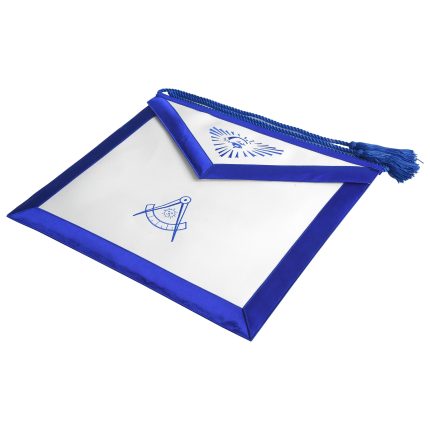 PAST MASTER BLUE LODGE APRON - BLUE TASSELS (3)