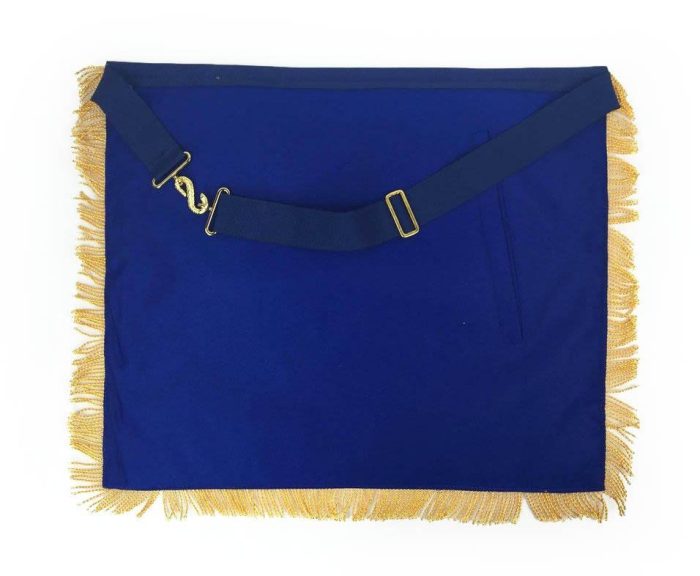 PAST MASTER BLUE LODGE APRON - NAVY BLUE WITH WREATH (4)