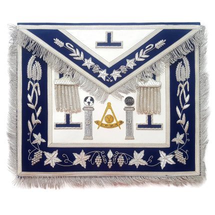 PAST MASTER BLUE LODGE CALIFORNIA REGULATION APRON - GOLD & SILVER (3)