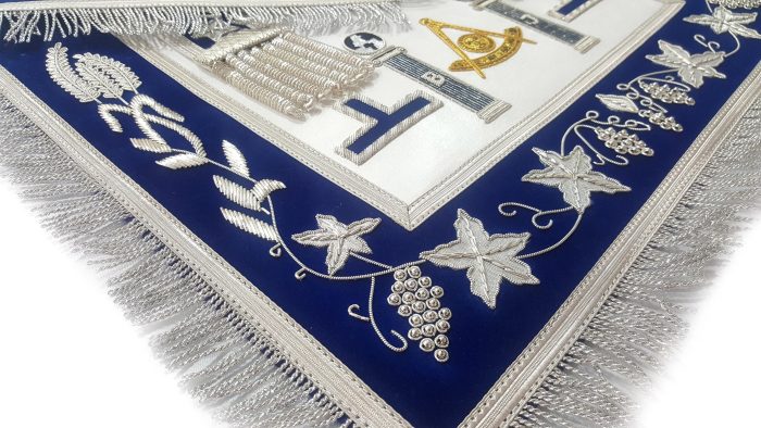 PAST MASTER BLUE LODGE CALIFORNIA REGULATION APRON - GOLD & SILVER (5)