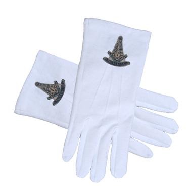 PAST MASTER BLUE LODGE GLOVE - WHITE COTTON