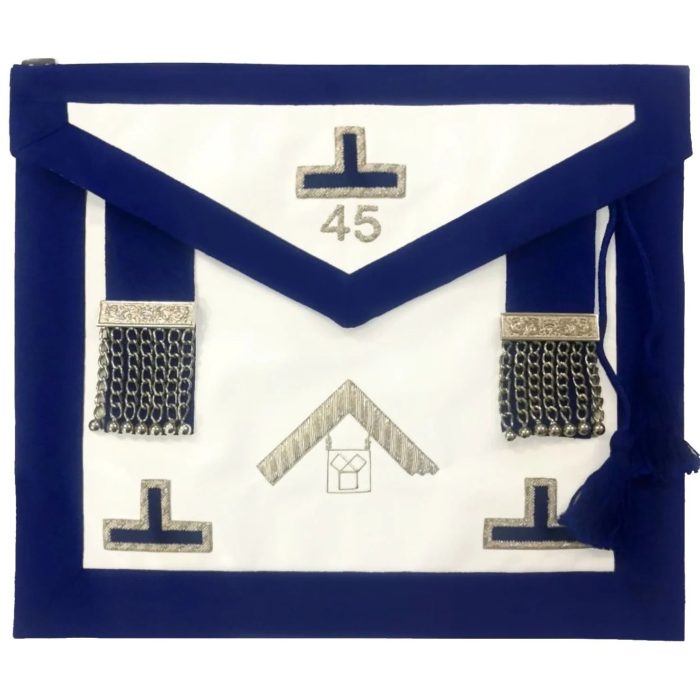 PAST MASTER BLUE LODGE PENNSYLVANIA REGULATION APRON - ROYAL BLUE (3)