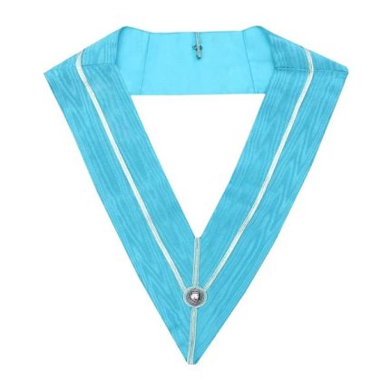 PAST MASTER CRAFT ENGLISH REGULATION COLLAR - TURQUOISE MOIRE