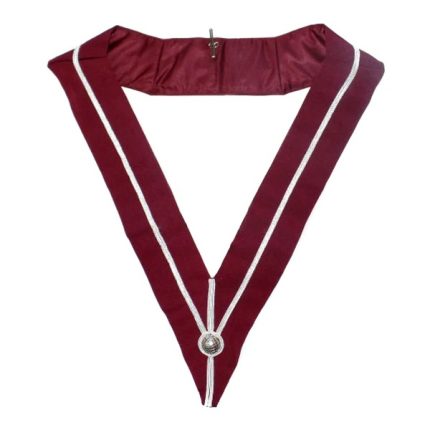 PAST PROVINCIAL STEWARD CRAFT ENGLISH REGULATION COLLAR - BURGUNDY