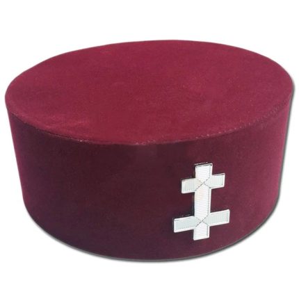 PERCEPTOR KNIGHTS TEMPLAR ENGLISH CROWN CAP - MAROON VELVET (4)