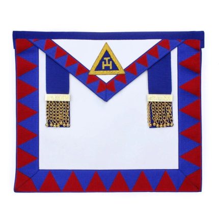 PROVINCIAL ENGLISH ROYAL ARCH APRON - RED & BLUE (5)