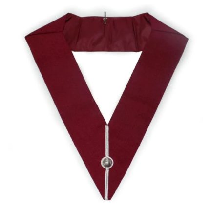 PROVINCIAL STEWARD CRAFT ENGLISH REGULATION COLLAR - WIDE BURGUNDY