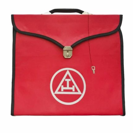 ROYAL ARCH CHAPTER APRON CASE - RED LEATHER MM, WM, PROVINCIAL (6)