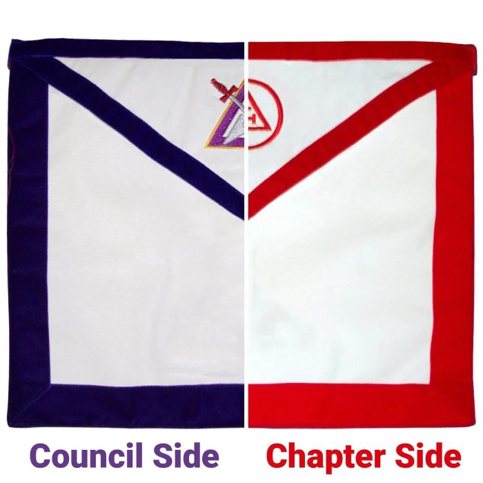 ROYAL ARCH CHAPTER & COUNCIL APRON - REVERSIBLE DOUBLE-SIDED (7)