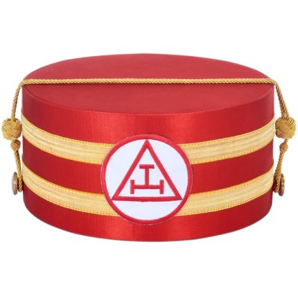 ROYAL ARCH CHAPTER CROWN CAP - RED & GOLD (1)