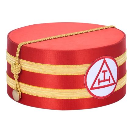 ROYAL ARCH CHAPTER CROWN CAP - RED & GOLD (2)