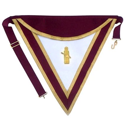 ROYAL & SELECT MASTERS ENGLISH REGULATION APRON - MAROON (2)