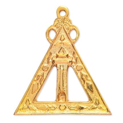 SCRIBE ROYAL ARCH CHAPTER OFFICER COLLAR JEWEL - GOLD PLATED