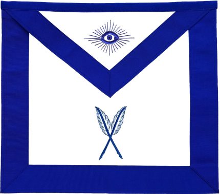 SECRETARY BLUE LODGE OFFICER APRON - MACHINE EMBROIDERY (3)