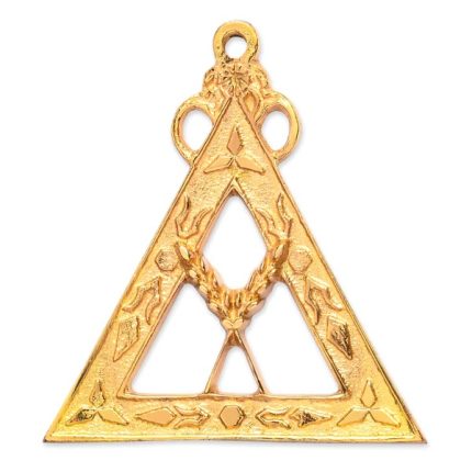 SECRETARY ROYAL ARCH CHAPTER OFFICER COLLAR JEWEL - GOLD PLATED