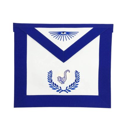 SENIOR STEWARD BLUE LODGE OFFICER APRON - ROYAL BLUE WITH WREATH (4)