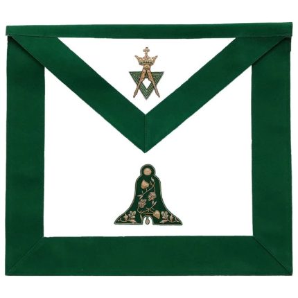 SENIOR WARDEN ALLIED MASONIC DEGREES APRON - GREEN VELVET