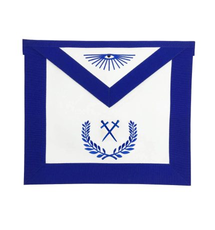 SENTINEL BLUE LODGE OFFICER APRON - ROYAL BLUE WITH WREATH (4)