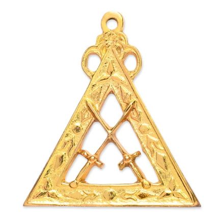 SENTINEL ROYAL ARCH CHAPTER OFFICER COLLAR JEWEL - GOLD METAL