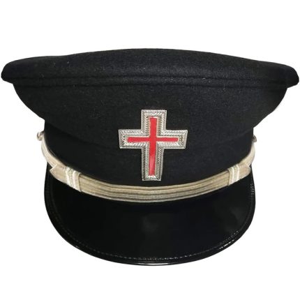 SIR KNIGHT KNIGHTS TEMPLAR COMMANDERY FATIGUE CAP - SILVER (4)