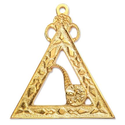 STEWARD ROYAL ARCH CHAPTER OFFICER COLLAR JEWEL - GOLD METAL