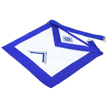 WORSHIPFUL MASTER BLUE LODGE OFFICER APRON - ROYAL BLUE (6)