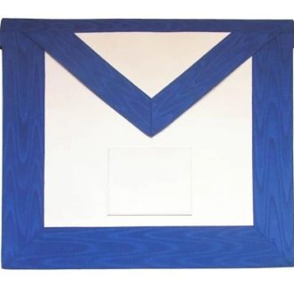 12TH DEGREE MEMPHIS MISRAIM FRENCH REGULATION APRON - WHITE & ROYAL