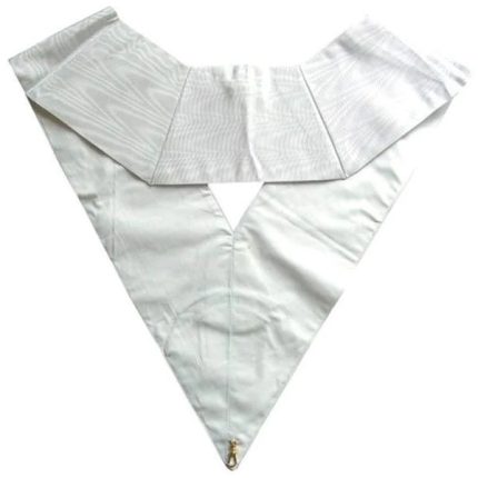 28TH DEGREE MEMPHIS MISRAIM FRENCH REGULATION COLLAR - WHITE (1)