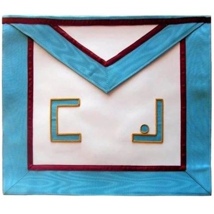 MASTER MASON MEMPHIS MISRAIM FRENCH REGULATION APRON - THIN MAROON