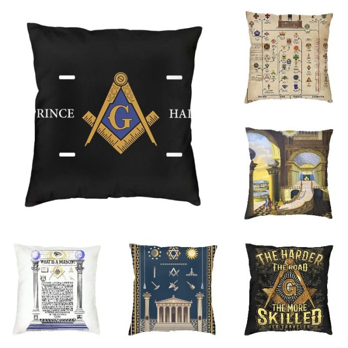 Anwei Prince Hall PHA Master Mason Masonic Nordic Throw Pillow Covers Home Decora (1)