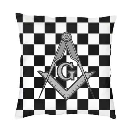 Blue Lodge Masonic Pillow Case For Sofa - Home Decoration