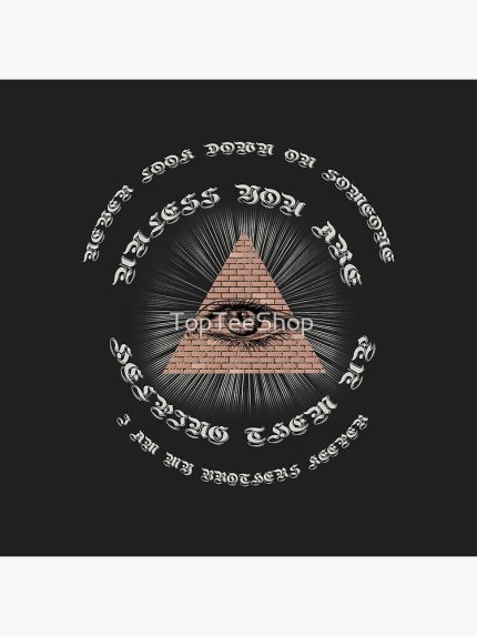 Freemason Logo Masonic Lodge 2B1Ask1 Illuminati Mason Symbol Throw Pillow (1)