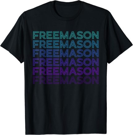 Freemason Masonic Freemasonry Retro T-Shirt (2)