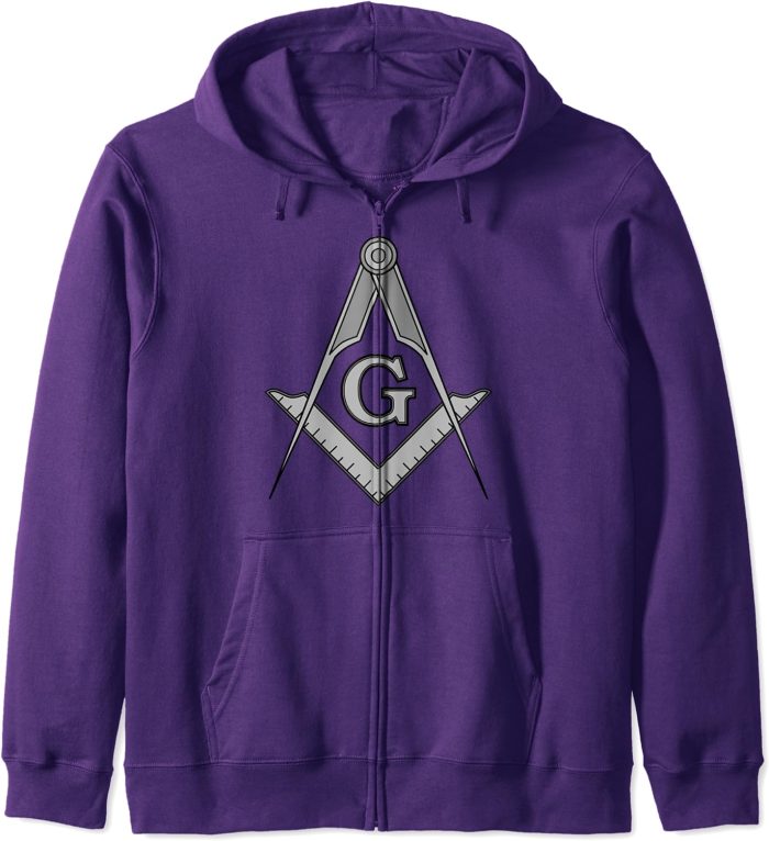 Freemason Masonic Square and Compasses Zip Hoodie (2)