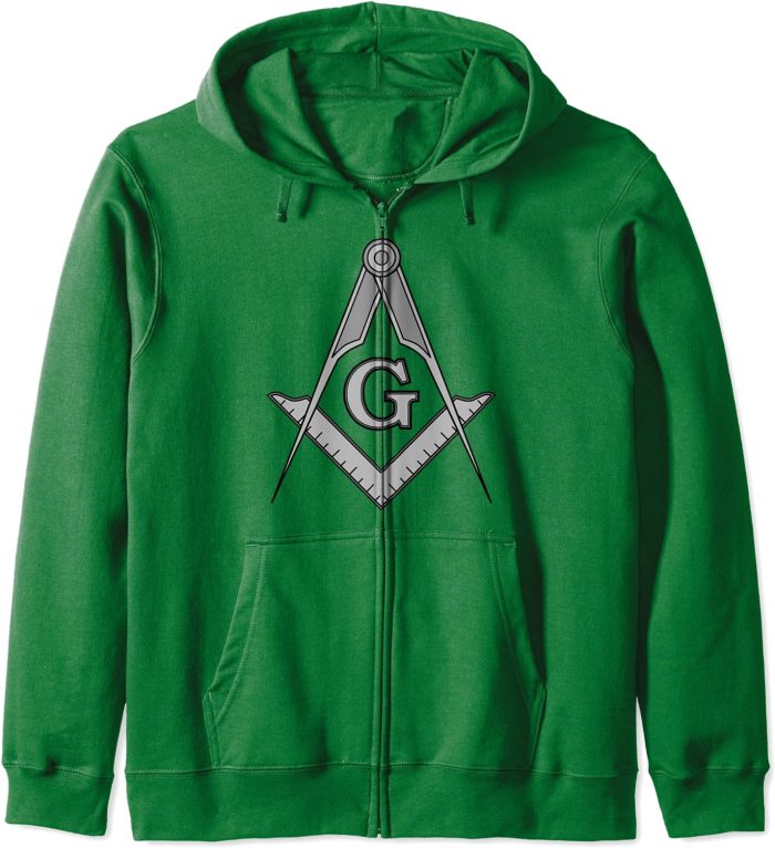 Freemason Masonic Square and Compasses Zip Hoodie (3)