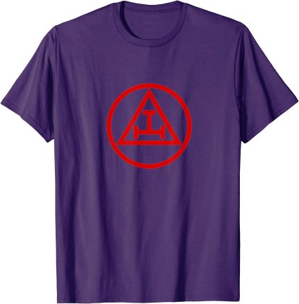 Freemason symbol Royal Arch Triple TAU - Masonic esoteric T-Shirt (2)